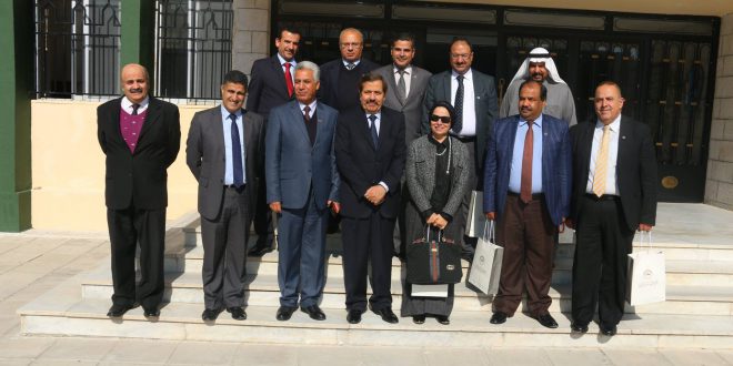 زيارة وفد الجمعية العلمية لكليات الآداب في الوطن العربي